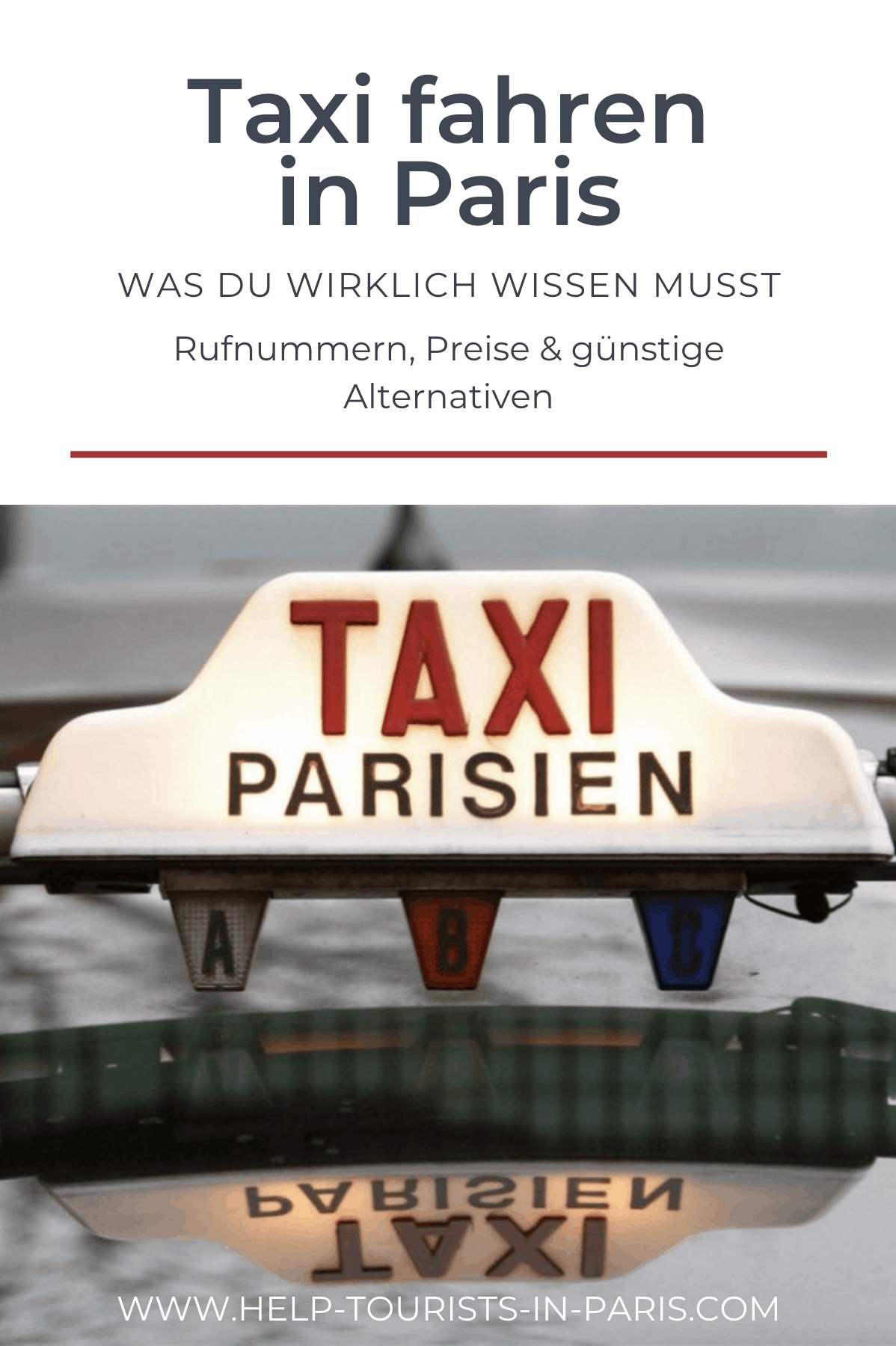 Taxi fahren in Paris
