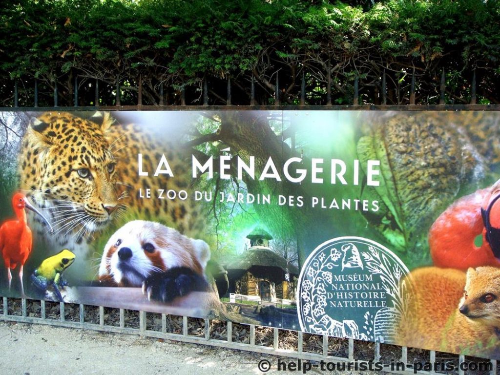 Zoo-Besuch in der Ménagerie in Paris