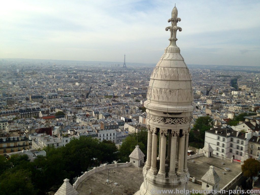 Der Blick von Sacre Coeur auf Paris