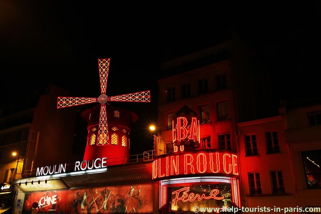 Moulin Rouge bei Nacht 