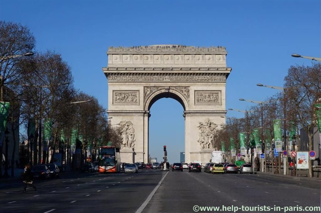 Triumphbogen in Paris, auf der Champs-Elysées