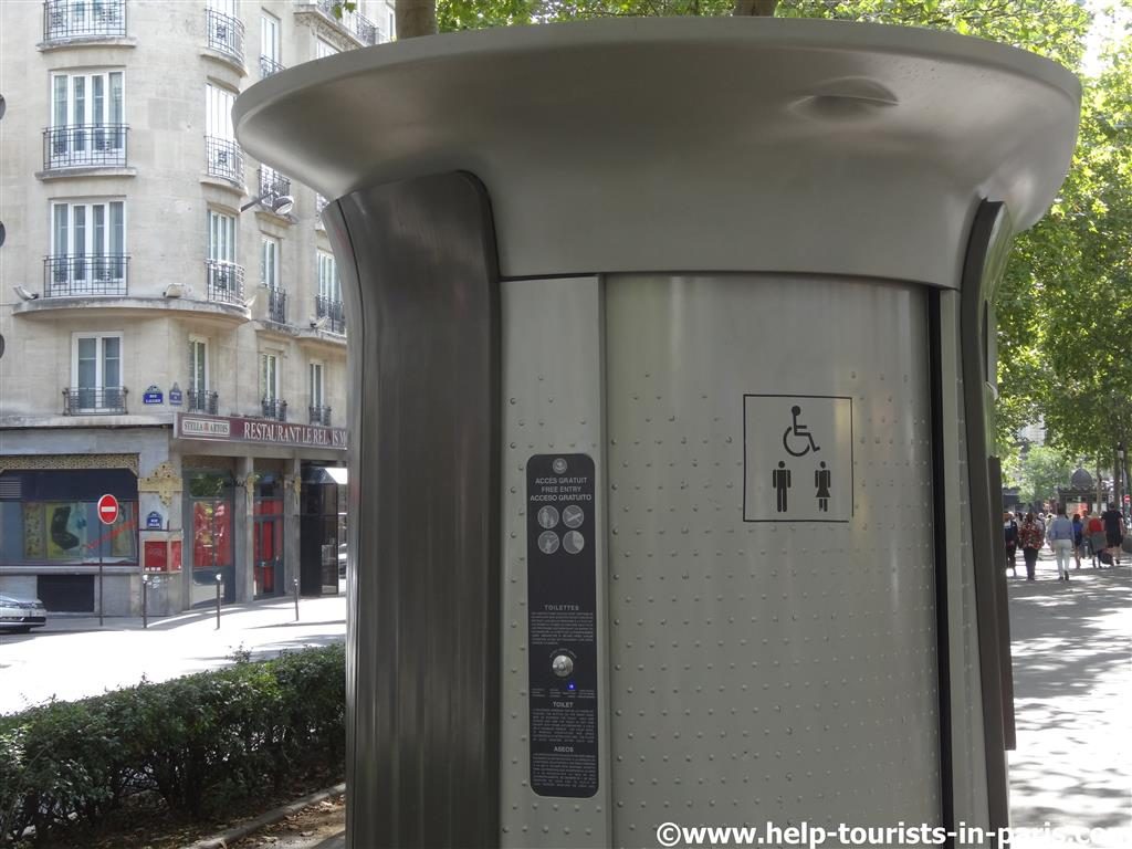 Öffentliche Toiletten in Paris