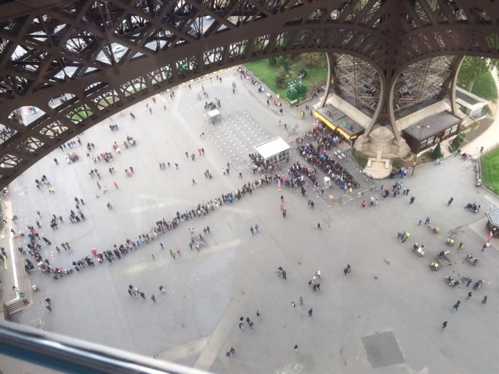 Wartezeit Eiffelturm