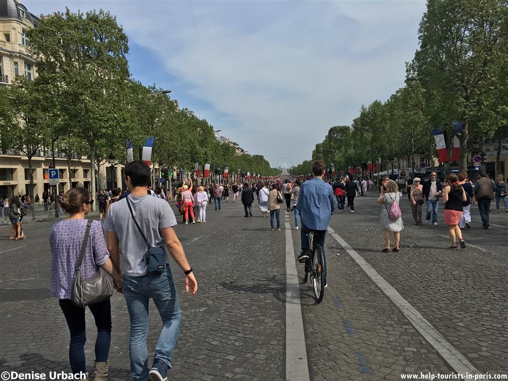 Champs-Elysées Paris ohne Autos