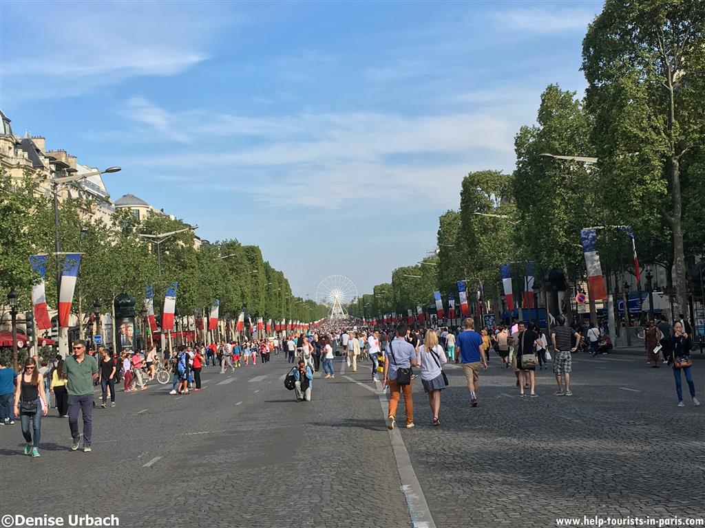 autofreie Champs-Elysées Paris