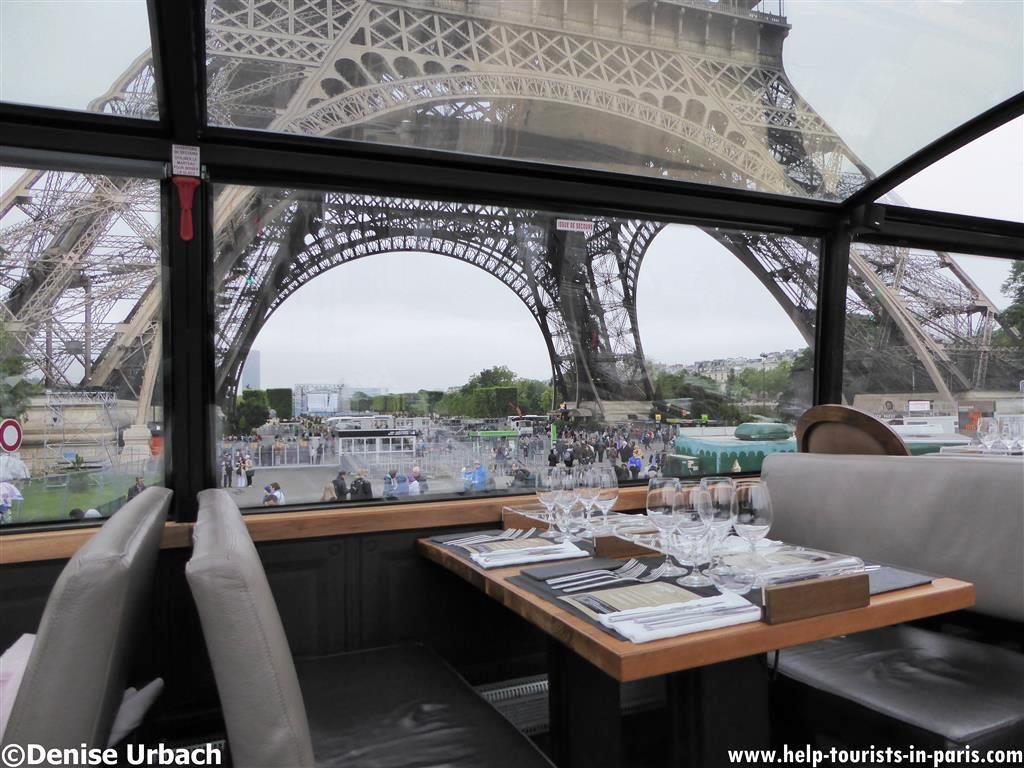 Mittagessen Eiffelturm Bustronome Paris