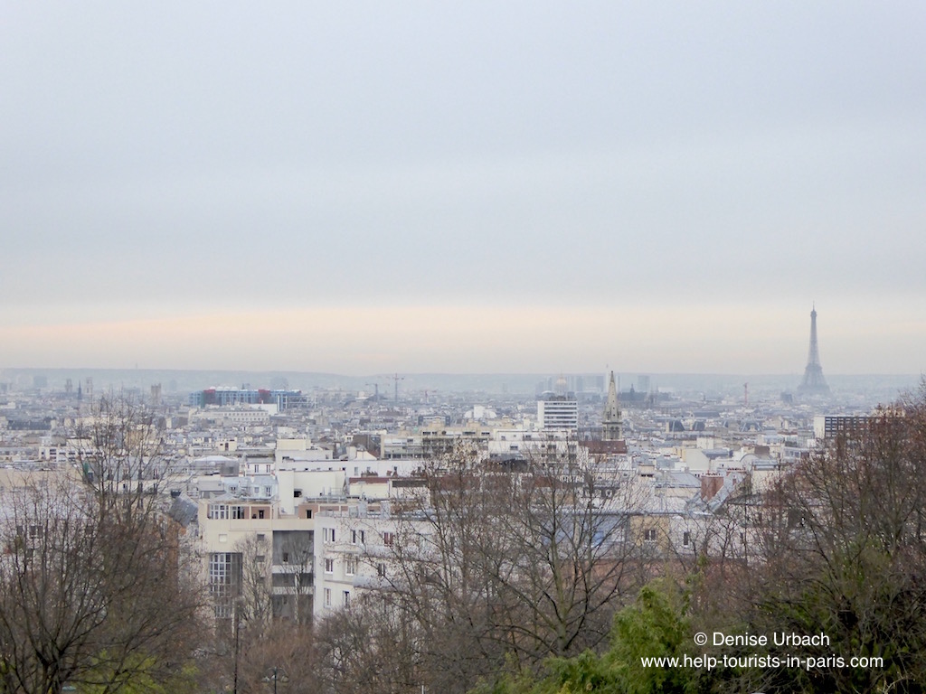 Belleville mit Blick auf Paris