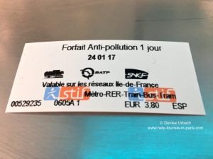 Smog Ticket Paris