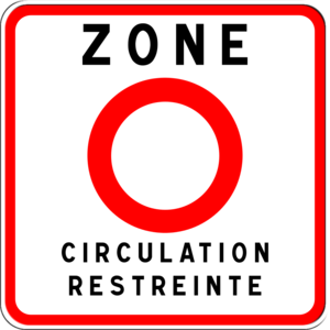 Umweltzone PAris Verkehrszeichen