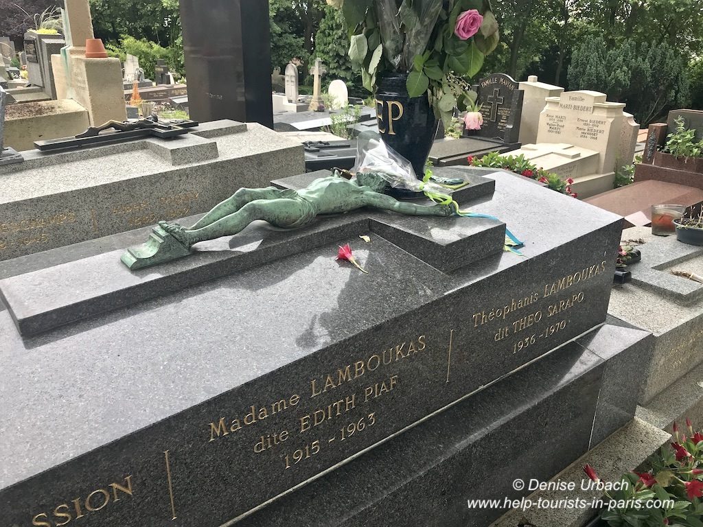 Friedhof Pere Lachaise Paris Piaf Grab