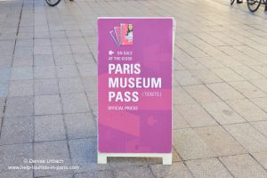 Paris Museum Pass Werbeschild
