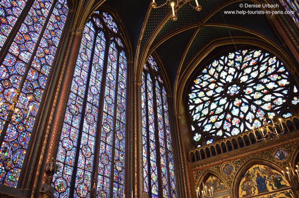 Paris Sainte Chapelle Fenster und Decke