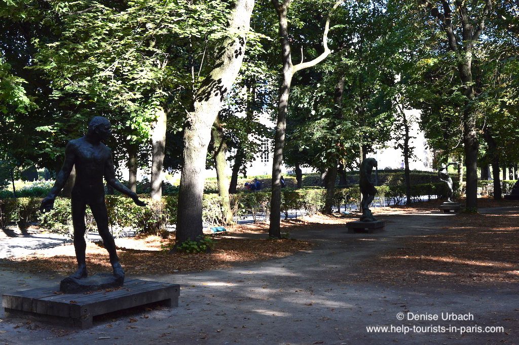 Rodin Museum Garten Bronzestatuen