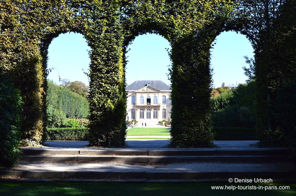 Rodin Museum Park versteckter Blick auf das Haus