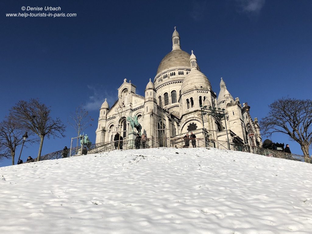 Montmartre Sacré Coeur Schnee