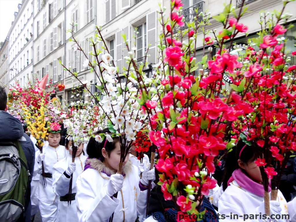Umzug chinesisches neues Jahr Paris