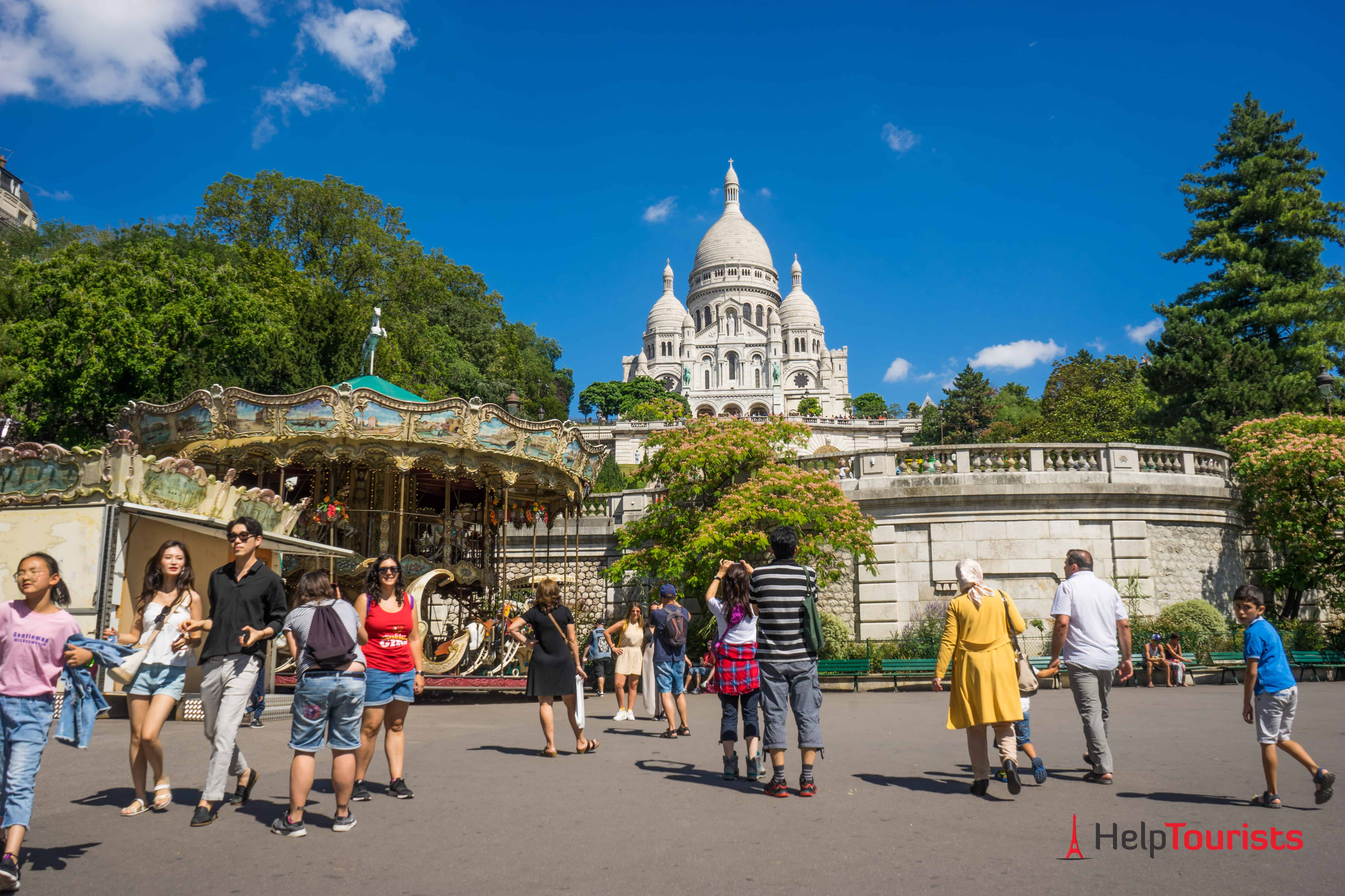 Montmartre Paris: Blick auf Sacré Coeur
