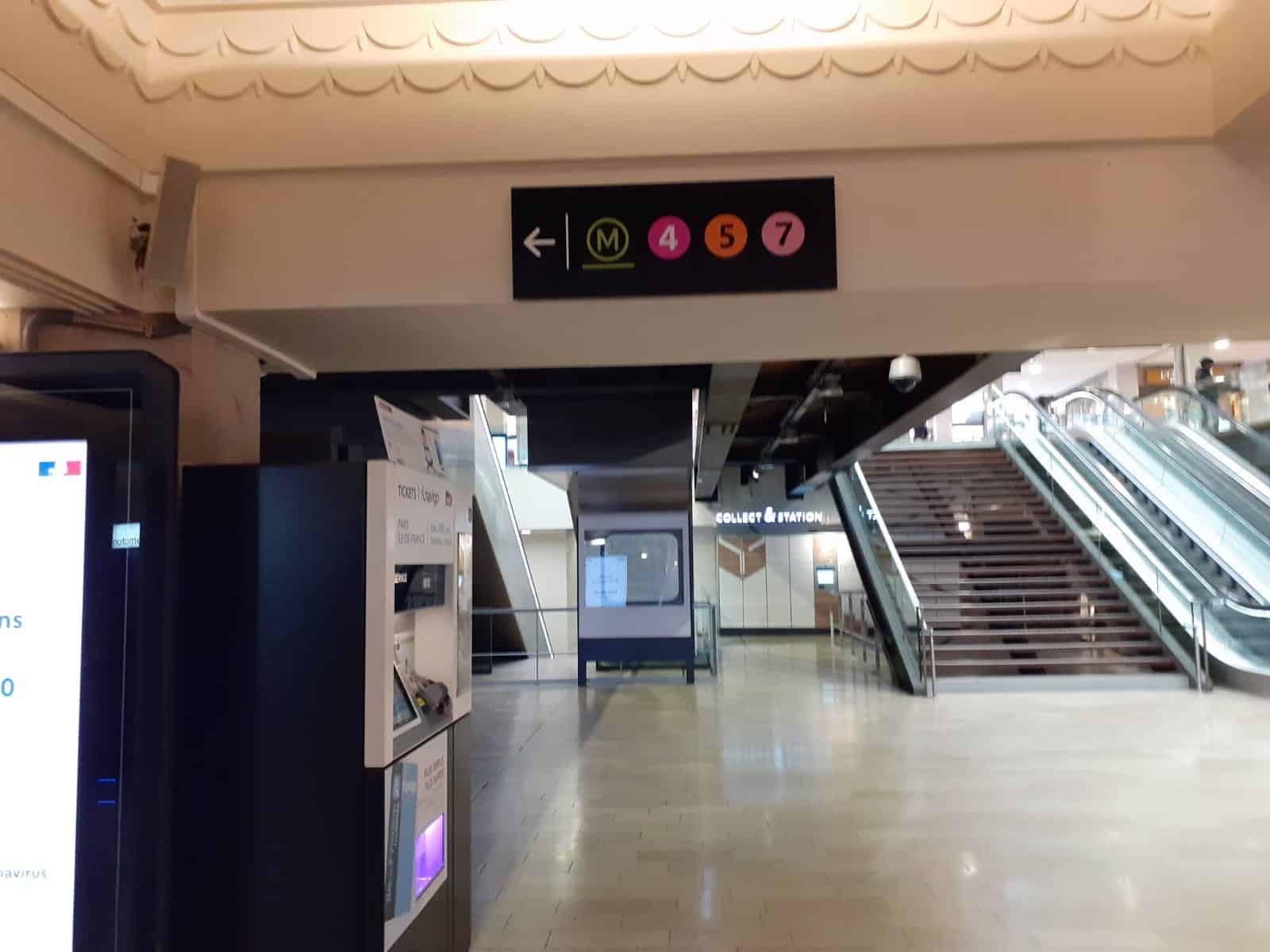 Paris Gare de l'Est Metro