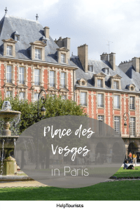 Pin Geschichte Place des Vosges