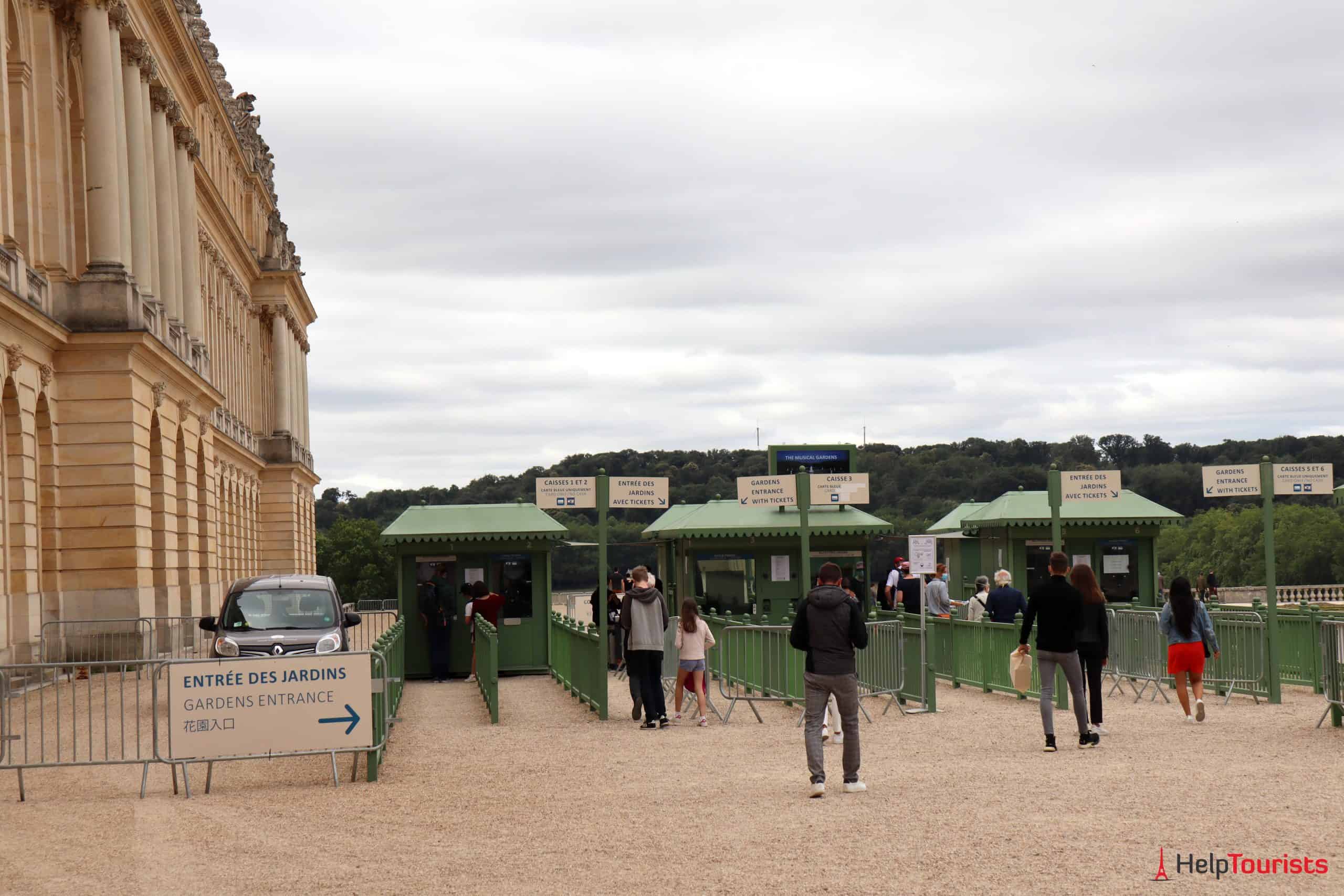 Paris Versailles Eingang Garten Kasse