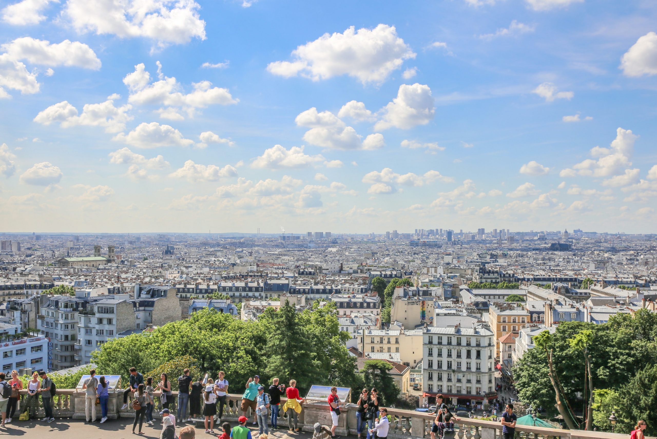 Sacré Coeur Blick auf Paris