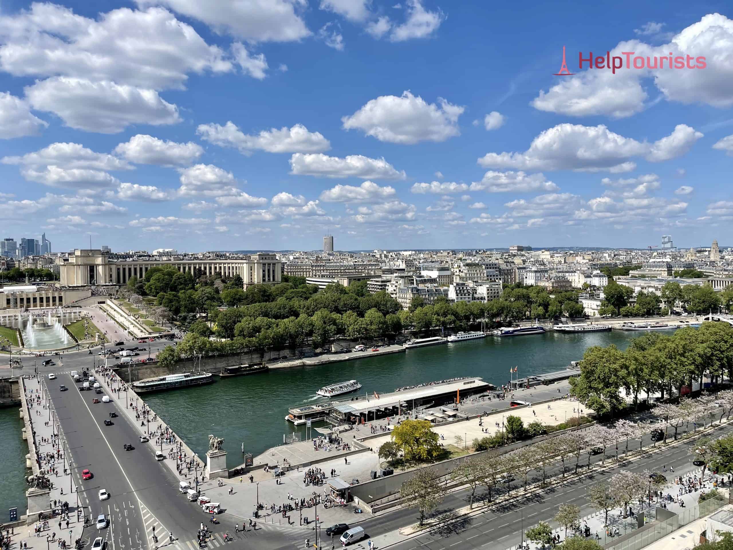Eiffelturm Ticket ohne Anstehen: Ausblick auf Trocadero