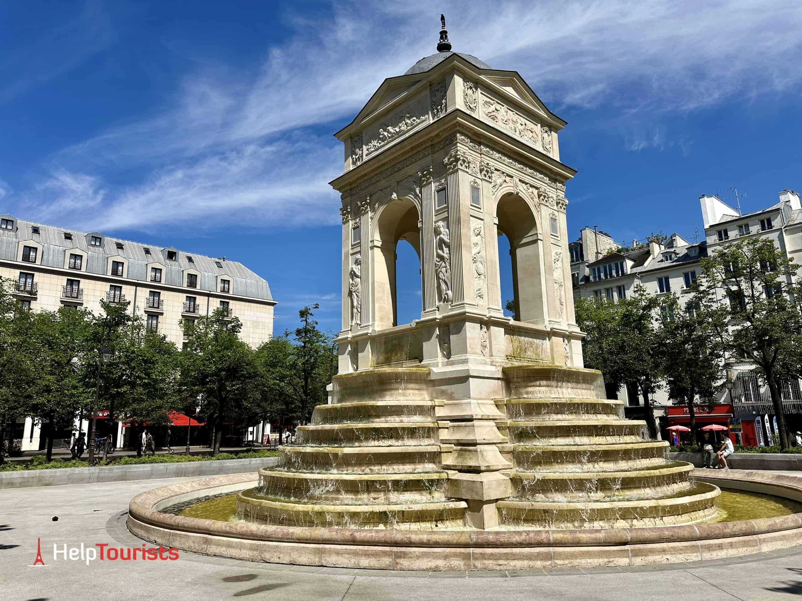 In Paris Brunnen Fontaine des Innocents